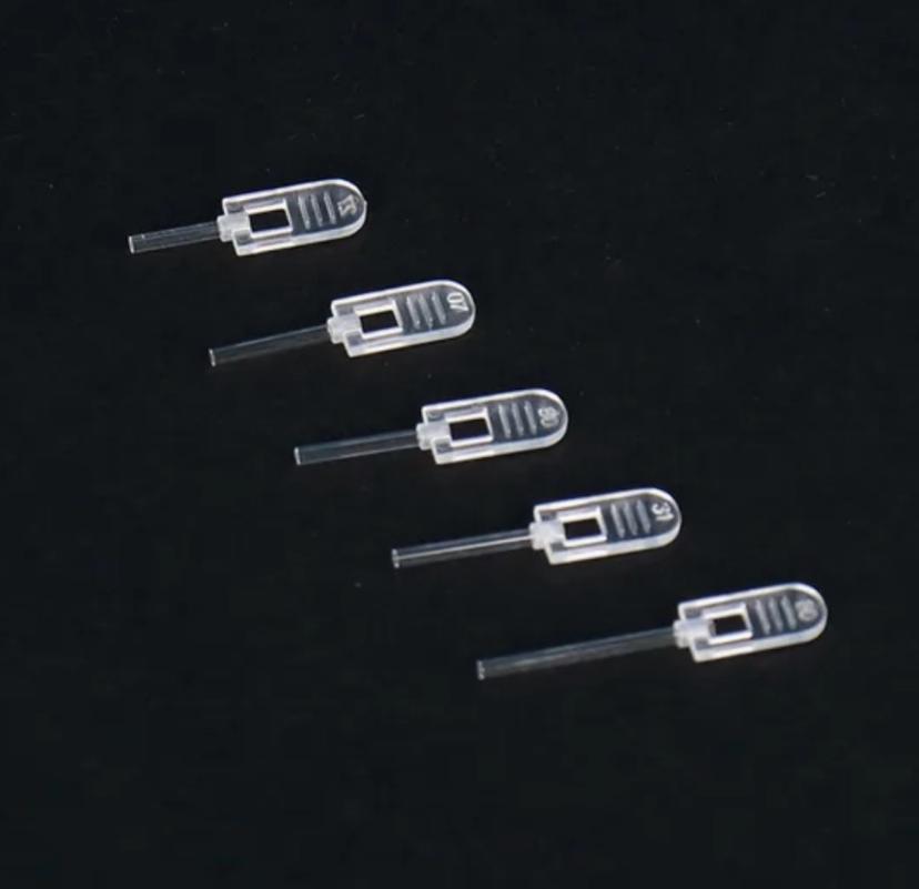 Tubo Capilar de Vidrio 5µL, 10µL y 15µL con Agarre