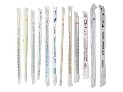 Pipeta Serológica Graduada Estéril 1ml 2ml 5ml 10ml 25ml Desechable de Plástico Fabricante